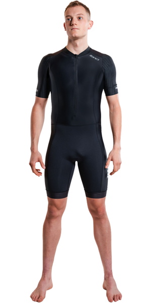 2026 ZONE3 Mens Activate+ Short Sleeve Trisuit TS26MACTP101 - Black